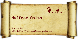 Haffner Anita névjegykártya